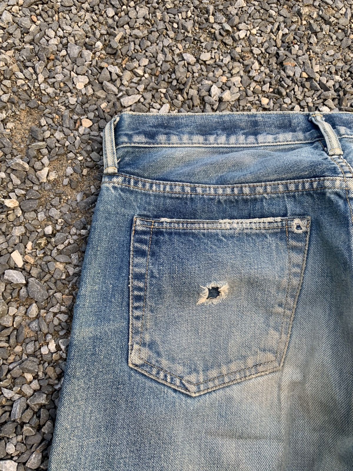 Kapital VINTAGE CHIMALA SELVEDGE JAPANESE RUSTY DISTRESSED DENIM Size US 32 / EU 48 - 14 Thumbnail