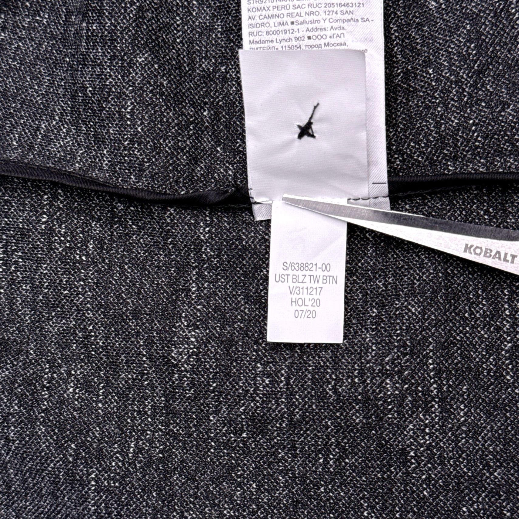 Banana Republic Banana Republic Two Button Blazer Womens 2 Petite Black Houndstooth Size XS / US 0-2 / IT 36-38 - 6 Thumbnail