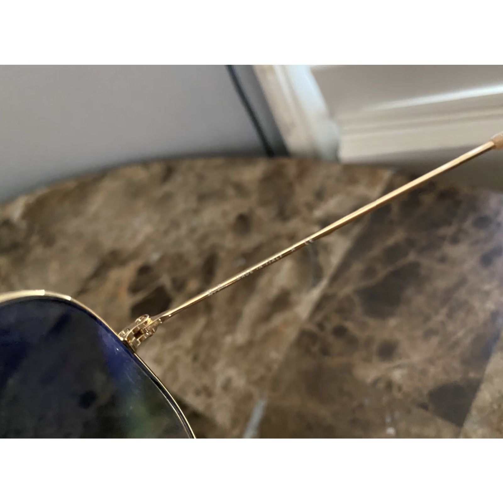 Vintage VINTAGE Ray-Ban Aviator Sunglasses RB3025 001/35 Gold Frame Gradient Lenses 58[]14 Metal Men Adults UV400 Brown Lens Size ONE SIZE - 5 Thumbnail