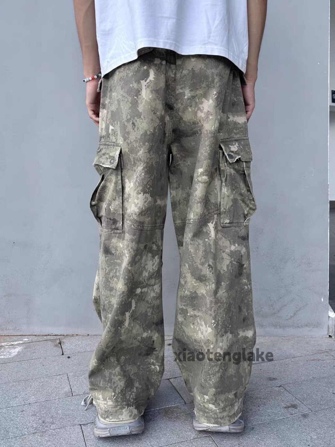 Designer × Japanese Brand × Vintage Utility washed faded punk grunge camo cargo pants Size US 34 / EU 50 - 4 Thumbnail