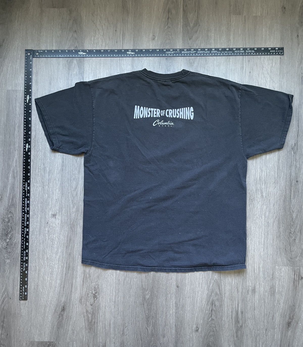 Vintage Y2K Columbria Steel “Monster of Crushing” T-shirt (Sz. XL) Size US XL / EU 56 / 4 - 5 Thumbnail