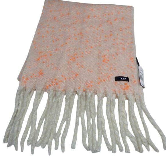 DKNY DKNY Pop-Neon Speckled Scarf, 16x76 Neon Orange Size ONE SIZE - 4 Thumbnail