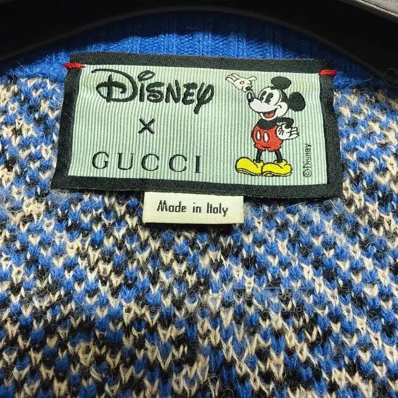 Gucci Gucci Blue co-branded full-print logo Mickey wool cardigan Size US L / EU 52-54 / 3 - 3 Thumbnail
