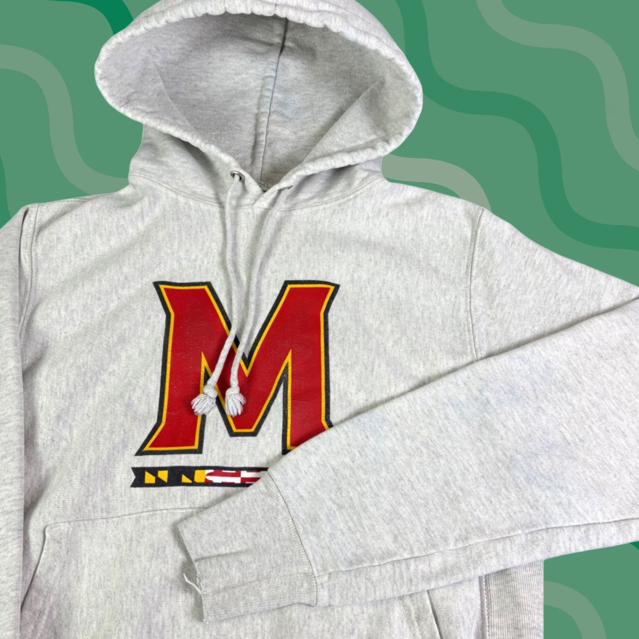 Champion Champion Reverse Weave Maryland Terrapins Hoodie Gray Mens Small Sweatshirt Size US S / EU 44-46 / 1 - 1 Thumbnail