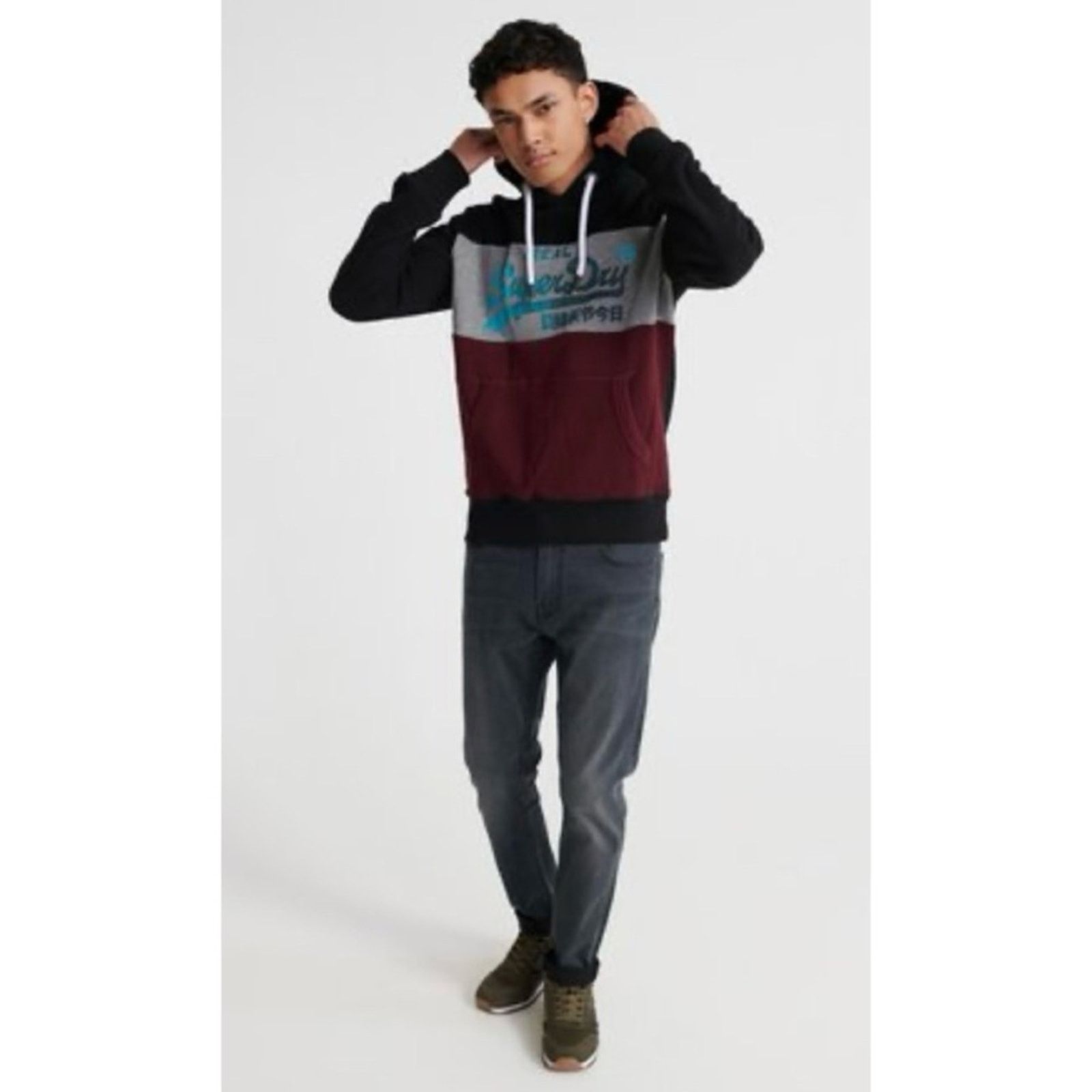 Superdry SUPERDRY • Vintage Logo 1st Panel Pullover Hoodie Size US L / EU 52-54 / 3 - 6 Thumbnail