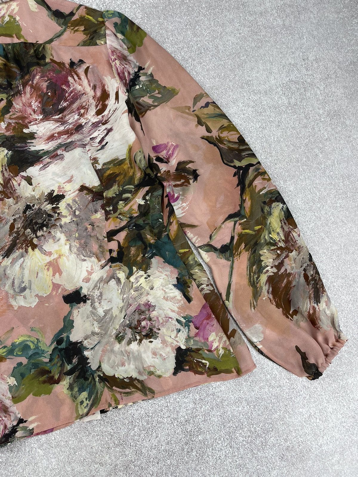 Dolce & Gabbana Dolce & Gabbana Floral Print Silk Blouse Shirt Size S / US 4 / IT 40 - 10 Thumbnail
