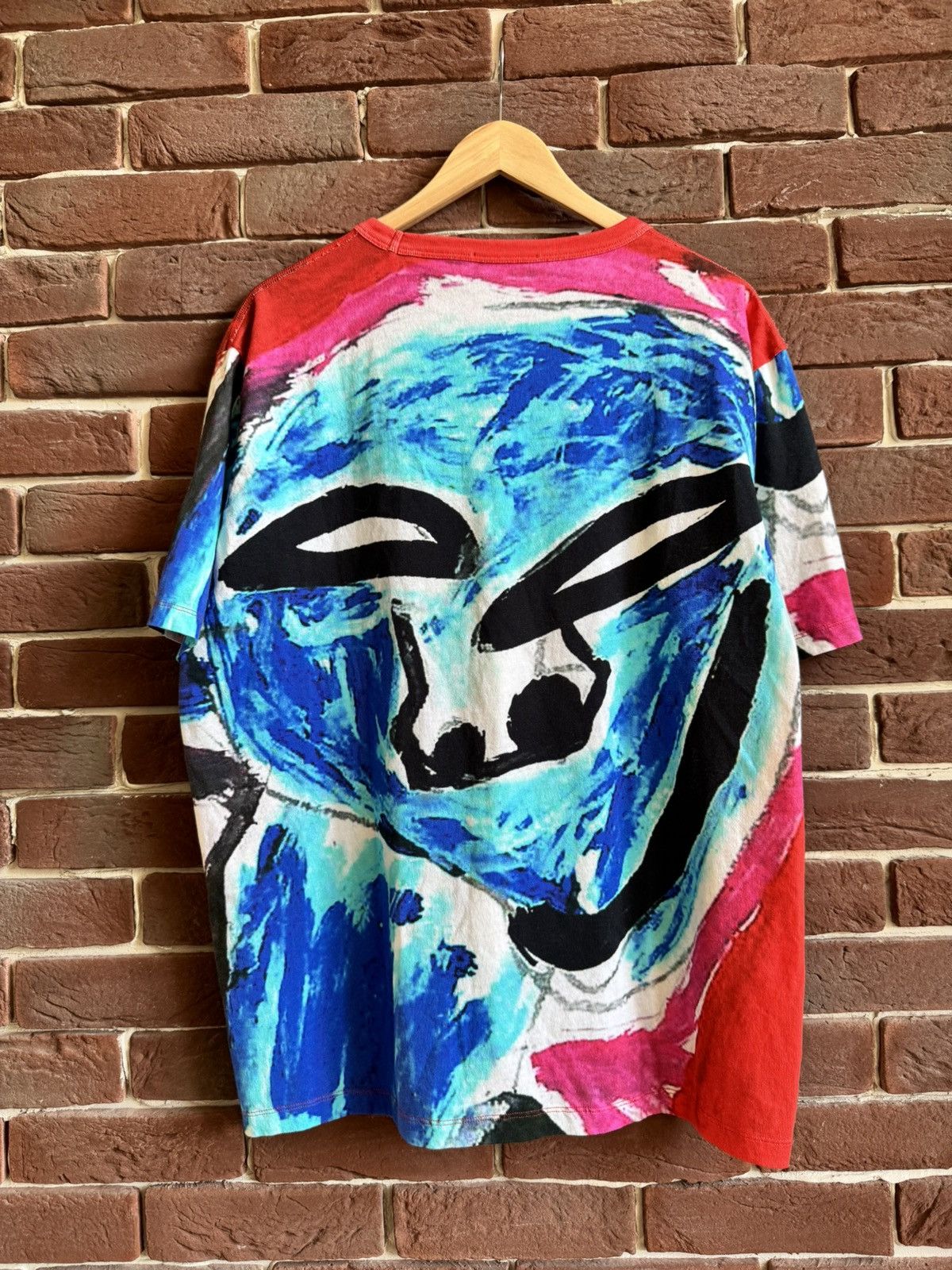 Our Legacy Our Legacy Voodoo Face All Over Print T Shirt Size 50 Hype Size US L / EU 52-54 / 3 - 2 Thumbnail