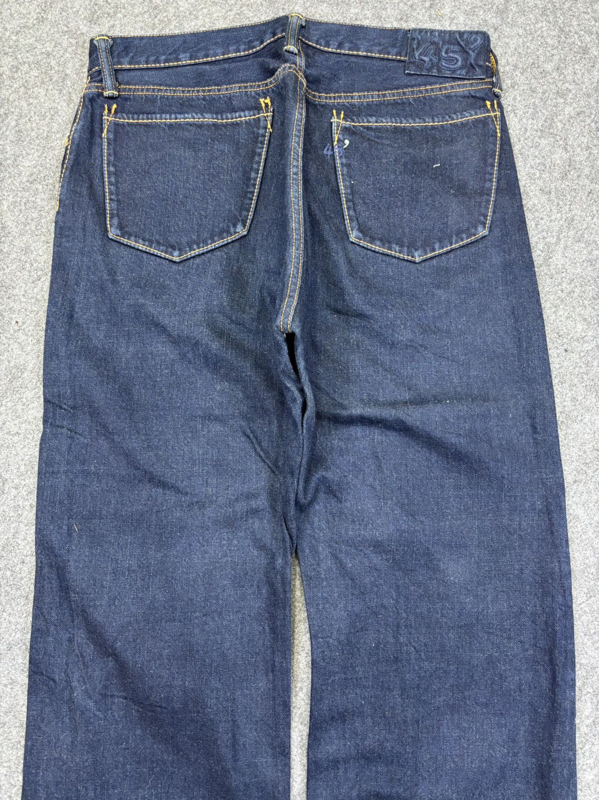 45rpm 💥Indigo Wash💥Rare 45rpm Organic Dye Regular Denim F893 Size US 31 - 7 Thumbnail