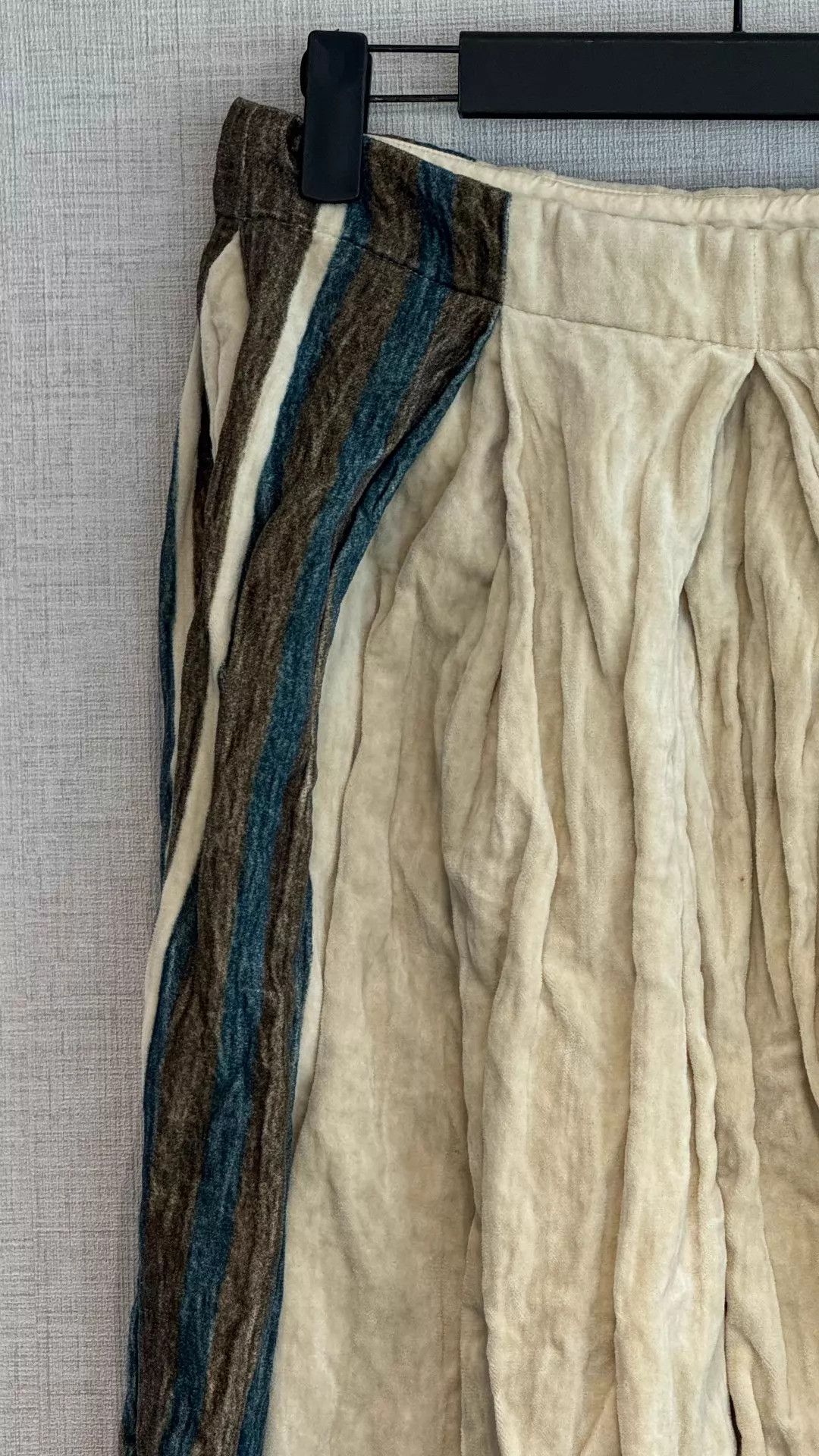 Uma Wang UMA WANG GISELA Dress S 17 FW White/Brown/Blue Colorblock Size 26" / US 2 / IT 38 - 3 Thumbnail