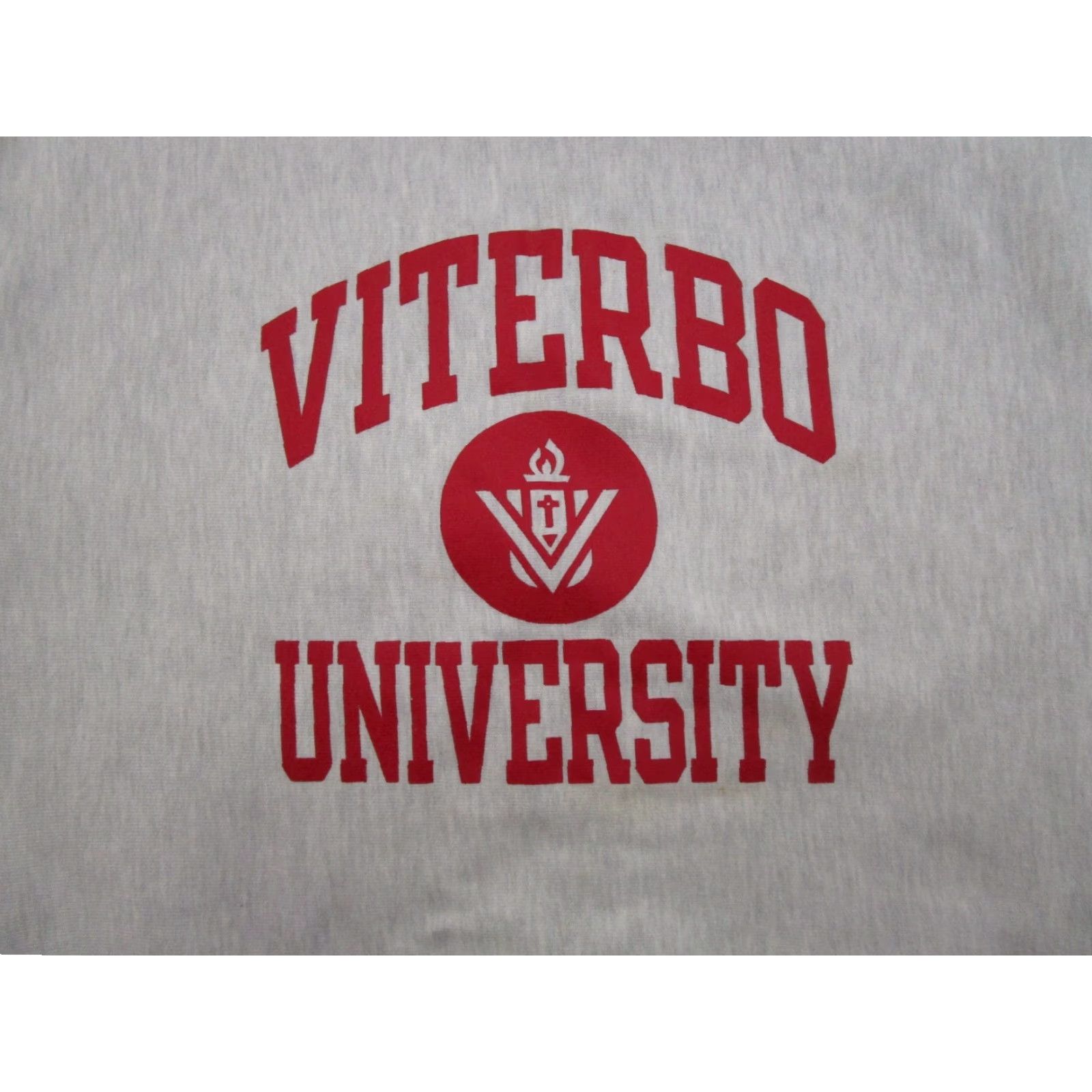 Champion VINTAGE Champion Reverse Weave Viterbo University Sweatshirt XL Gray Men Pullover Crew Neck Reversible Sports University All Seasons Pattern: Solid Size US XL / EU 56 / 4 - 2 Thumbnail