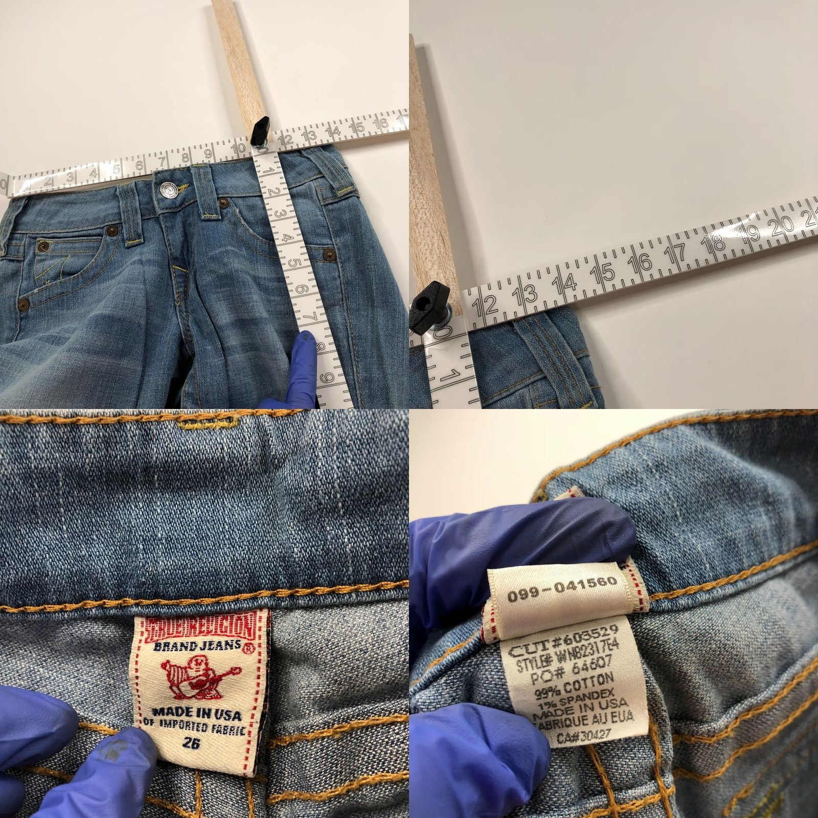 True Religion True Religion Becky Bootcut Jeans 26 (Fits 28W 33L) Low Rise Denim HRJ Flap 5-Pocket Belt Loops Blue Women Jeans Men? Size 26" / US 2 / IT 38 - 8 Thumbnail
