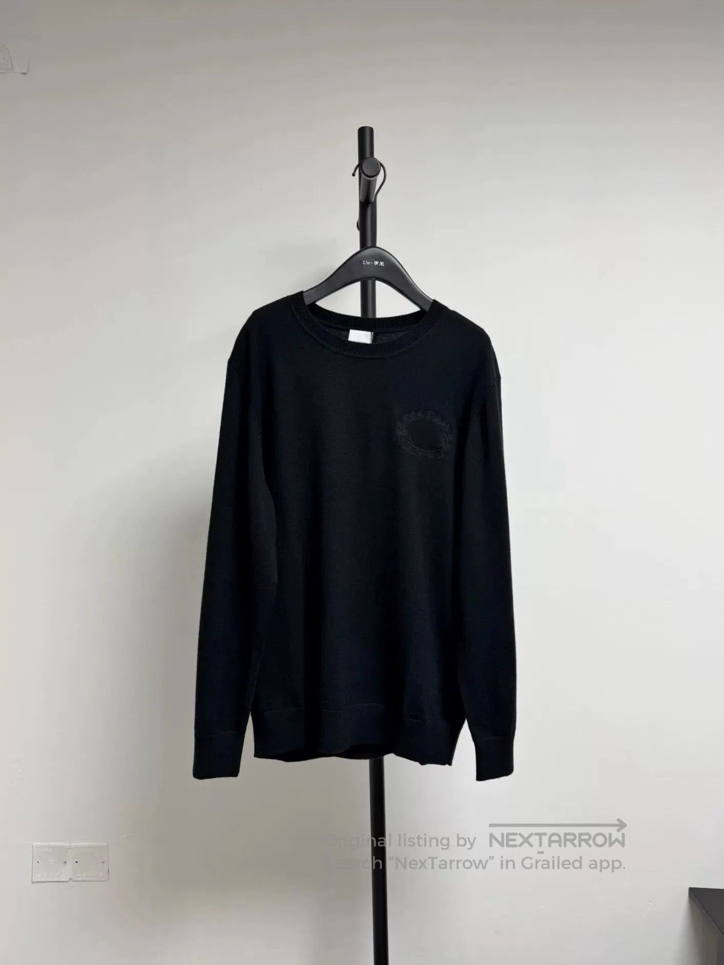 Burberry Burberry Black Wool Sweater XL. Size US XL / EU 56 / 4 - 7 Thumbnail