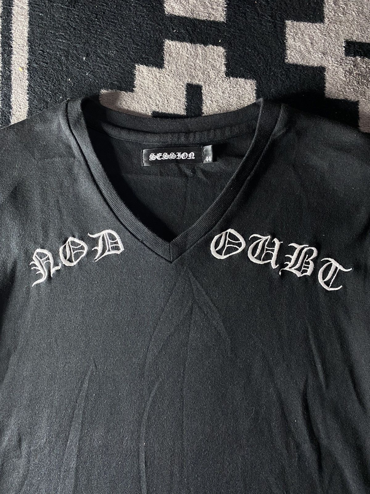 14th Addiction × KMRii × Yasuyuki Ishii Japanese session embroidery v neck tshirts Size US M / EU 48-50 / 2 - 2 Thumbnail