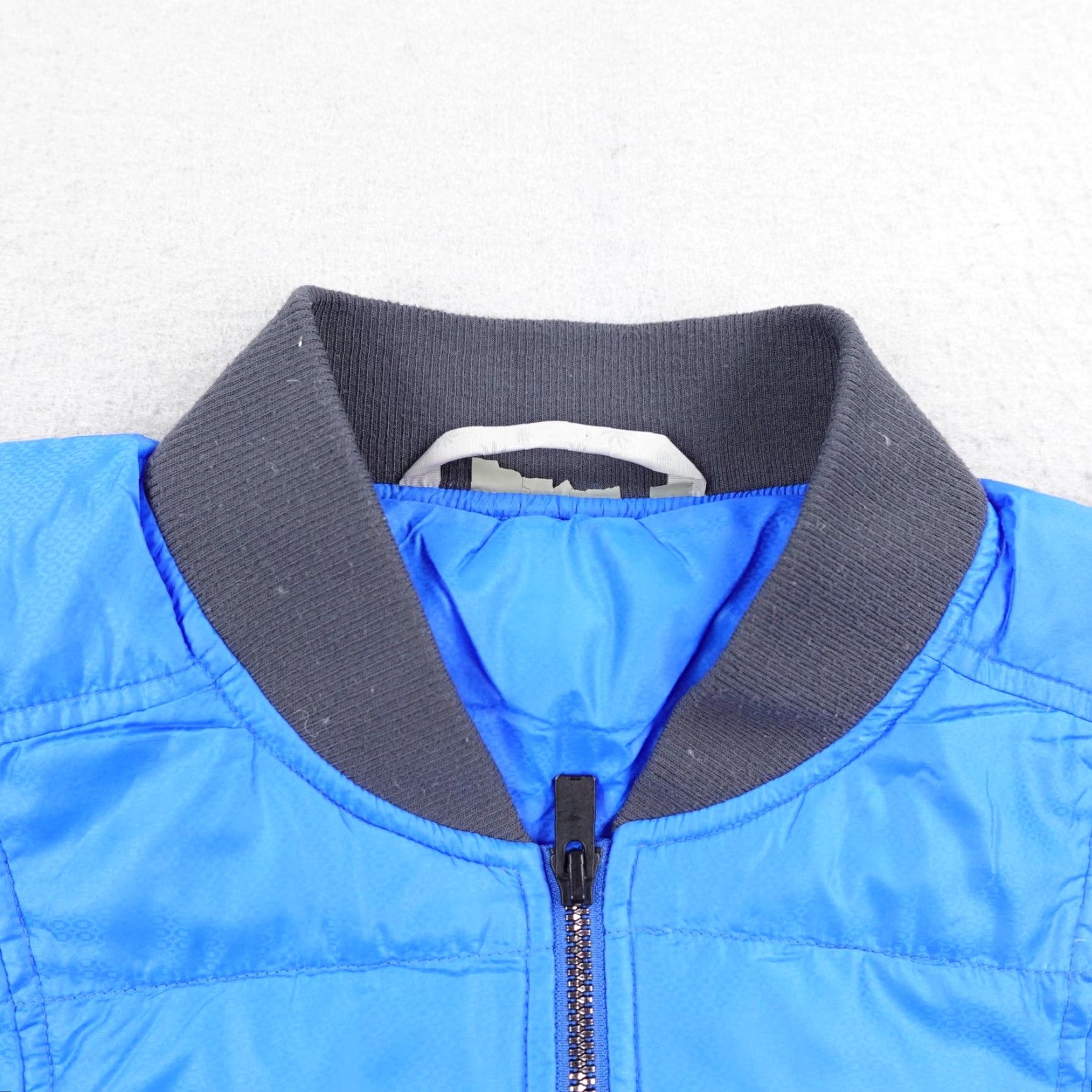 Athleta Athleta Jacket Womens Medium Blue Dobby Goose Down Puffer Quilted Bomber Coat Size M / US 6-8 / IT 42-44 - 2 Thumbnail