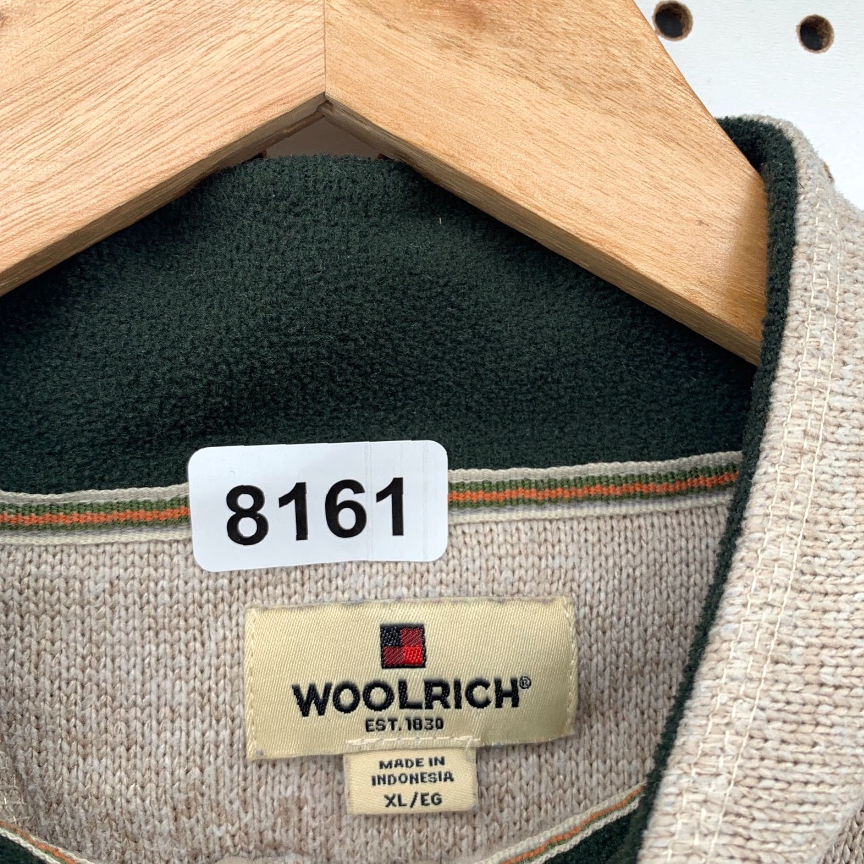 Vintage Woolrich 1/4 Zip Pullover Sweater Womens XL Beige Zipper Pockets Outdoor Size XL / US 12-14 / IT 48-50 - 6 Thumbnail