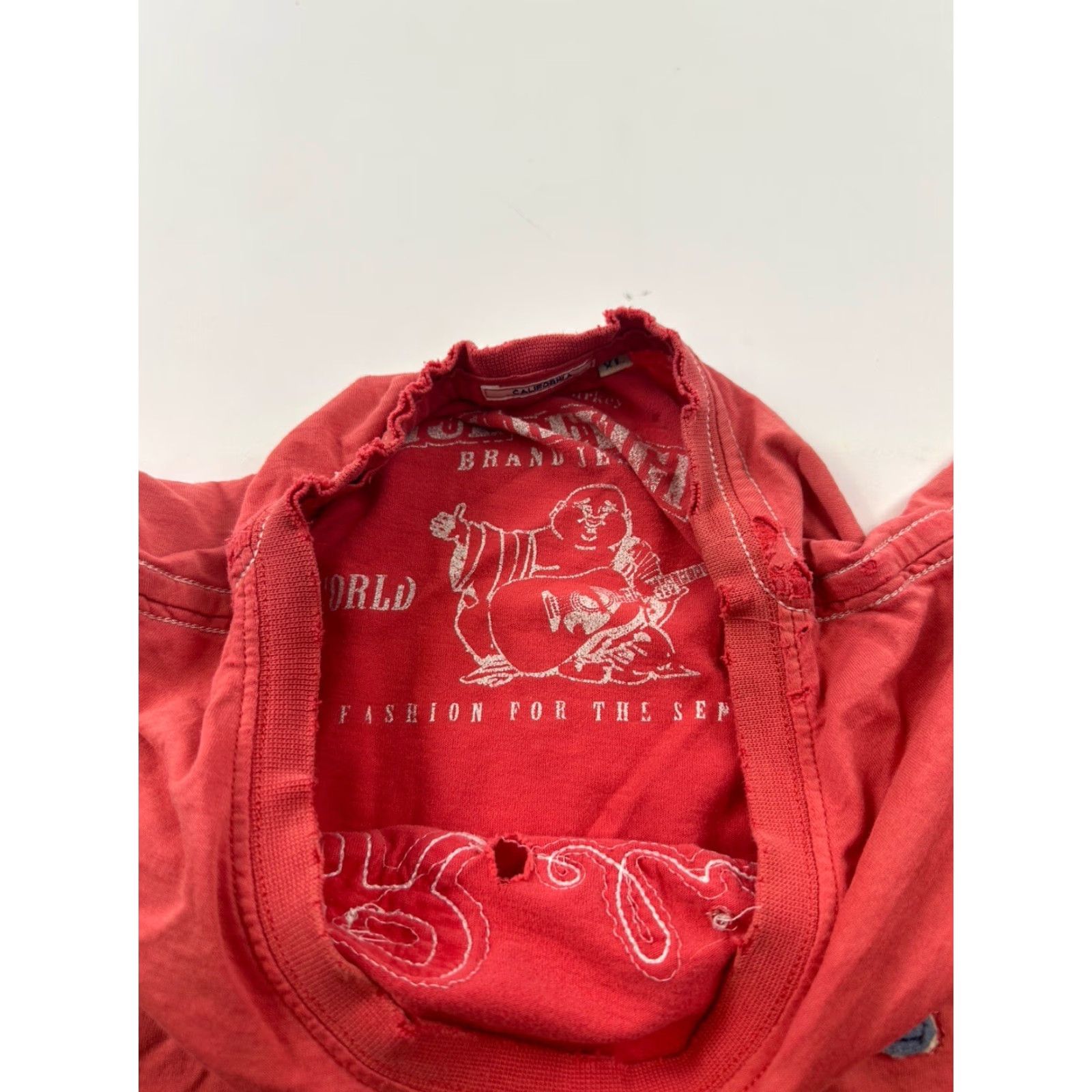 True Religion True Religion Shirt Mens XL Pink LA California Distressed Size US XL / EU 56 / 4 - 6 Thumbnail