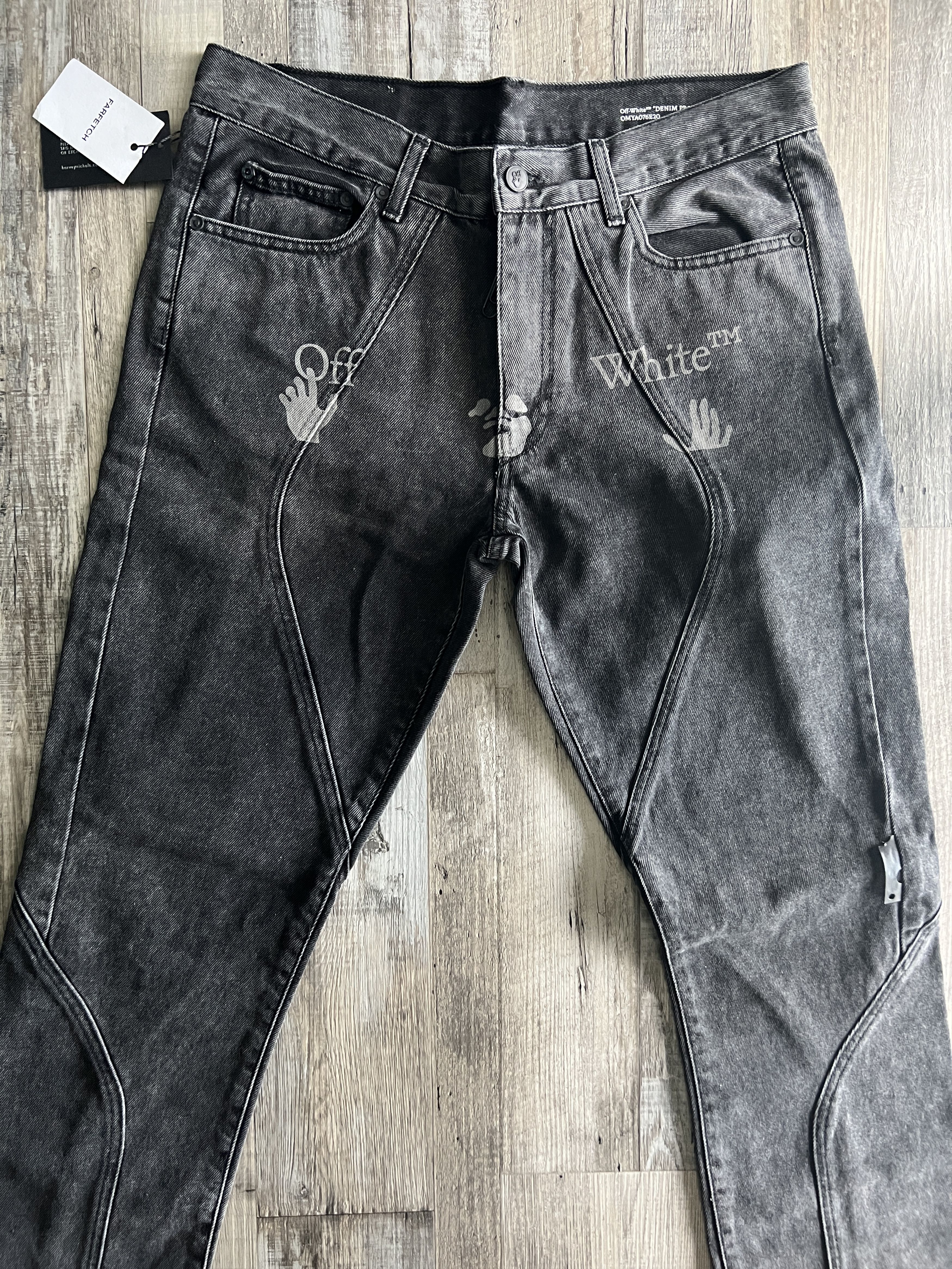 Off-White Off White Logo Print Slim Fit Jeans Size US 34 / EU 50 - 1 Thumbnail