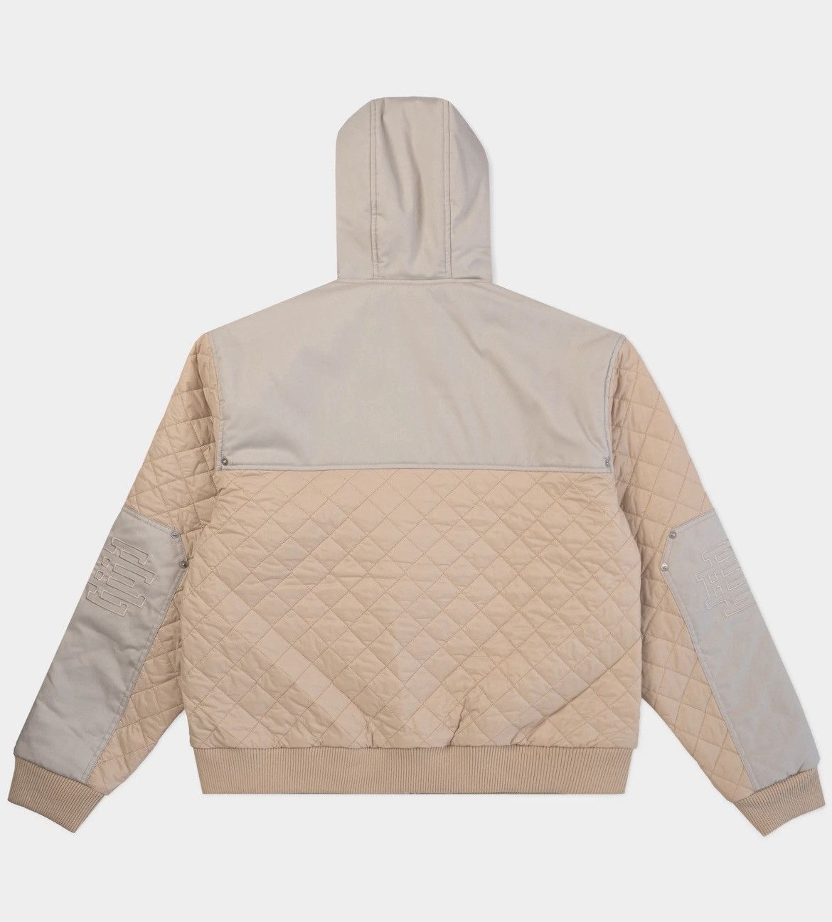 Eric Emanuel Eric Emanuel quilted ivory white bomber jacket large Size US L / EU 52-54 / 3 - 3 Thumbnail