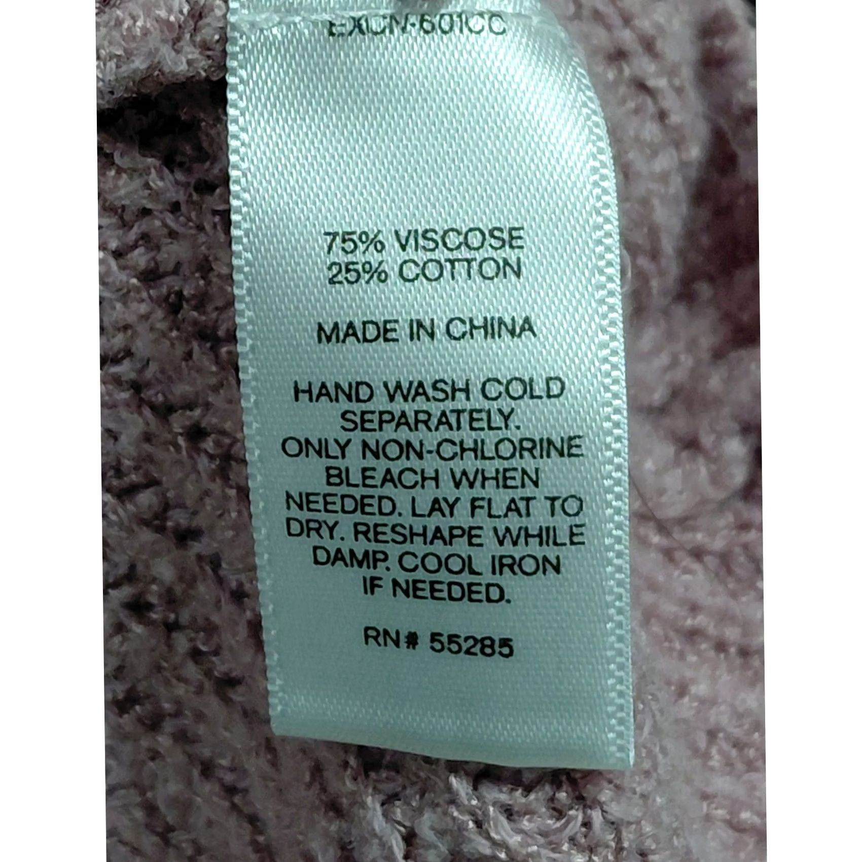 Express EXPRESS Knit Sweater Mauve Solid 3/4 Sleeve Women Size S/P Size S / US 4 / IT 40 - 7 Thumbnail