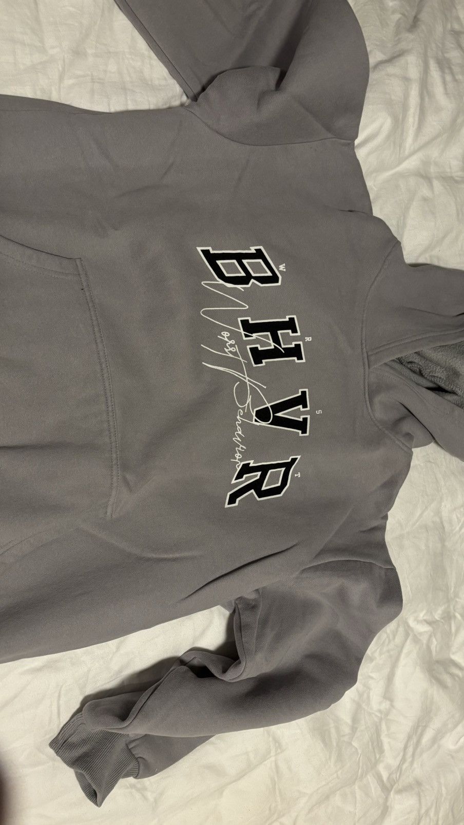 Vintage Grey Hoodie BHVR Size M / US 6-8 / IT 42-44 - 2 Thumbnail