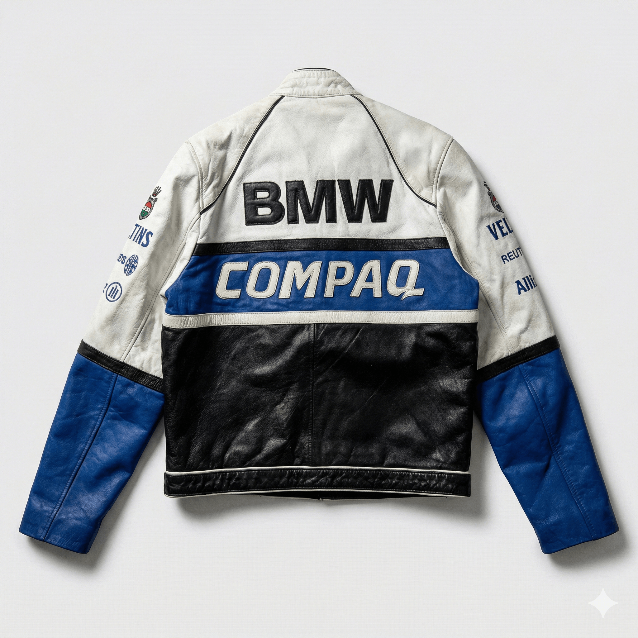 BMW 🔥 Vintage BMW Williams F1 Team Leather Racing Jacket Y2K Size XL / US 12-14 / IT 48-50 - 2 Thumbnail