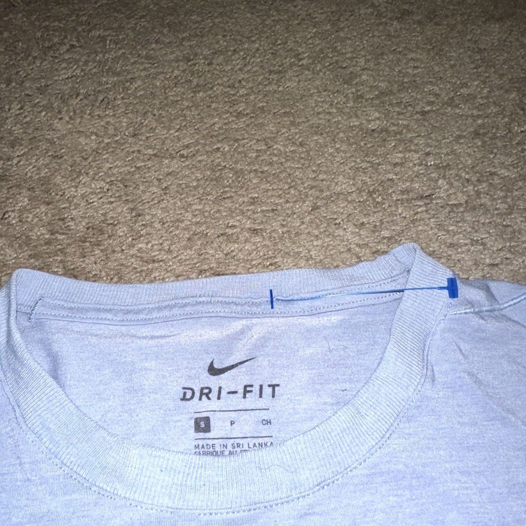Nike Nike Dri-Fit Shirt Mens Small Blue Gym Performance Lightweight Running Training Size US S / EU 44-46 / 1 - 4 Thumbnail