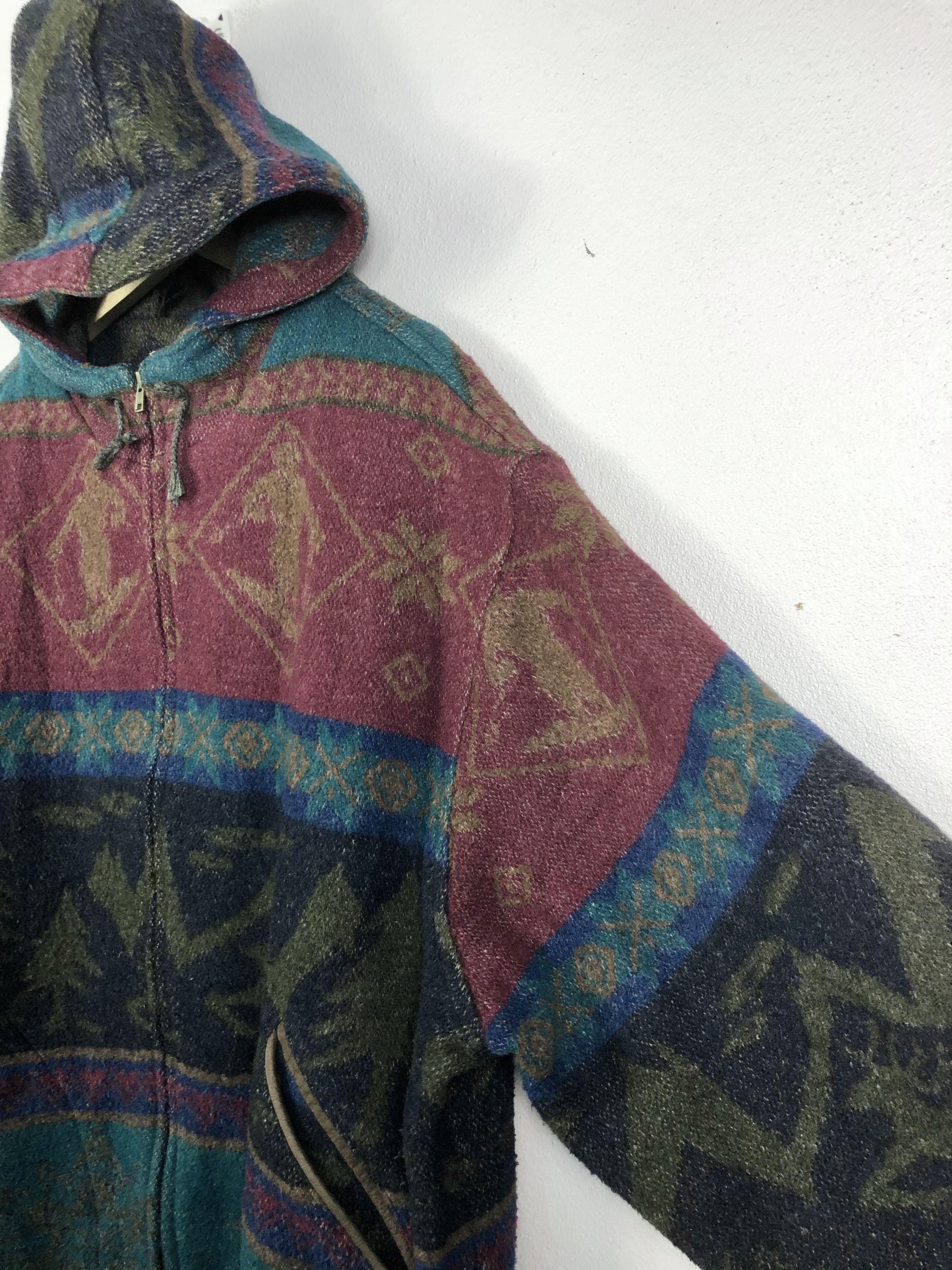 L.L. Bean Vintage L.L. Bean Ski Navajo Aztec Hooded Wool Jacket Winter Size US L / EU 52-54 / 3 - 7 Thumbnail