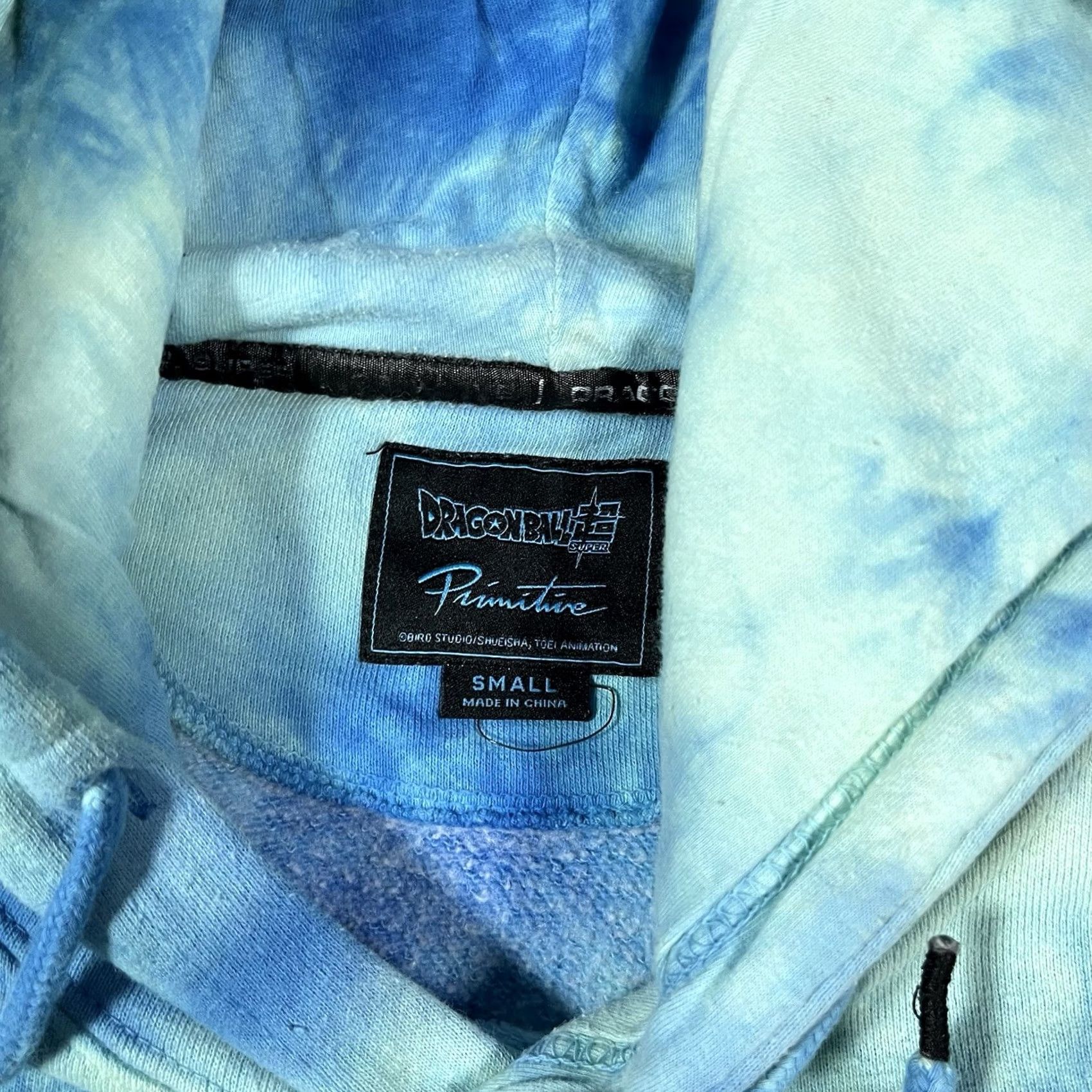 Vintage Dragon Ball Z Primitive Hoodie Mens S Blue Tie Dye Pullover Anime Sweatshirt Size US S / EU 44-46 / 1 - 4 Thumbnail