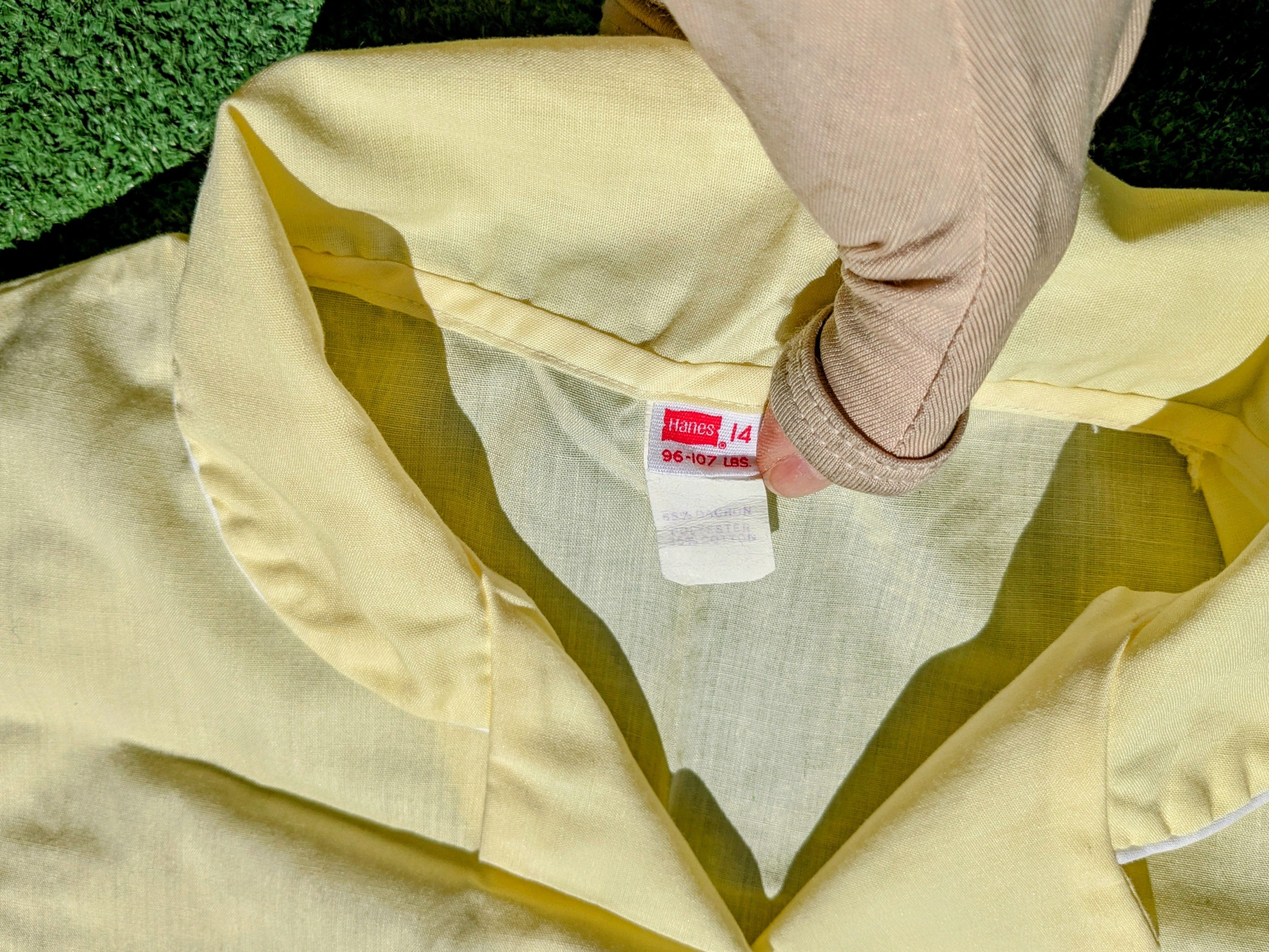 Hanes Vintage 1980's 2-Pc Hanes Sun Pajama Shirt & Pants Set Size L / US 10 / IT 46 - 5 Thumbnail