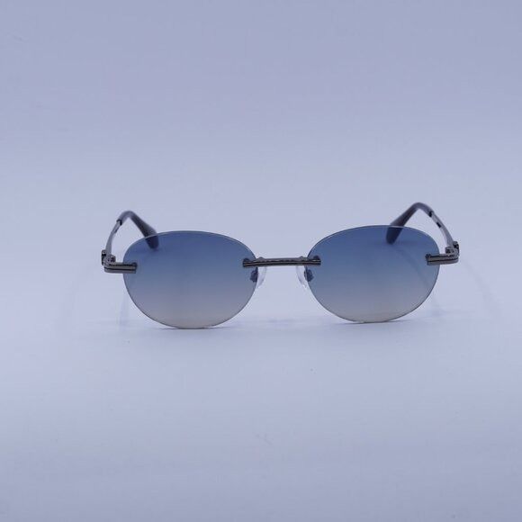 Palm Angels Palm Angels PERI10H CRYSTAL 1007 Sunglasses Gunmetal Oval Size ONE SIZE - 3 Thumbnail