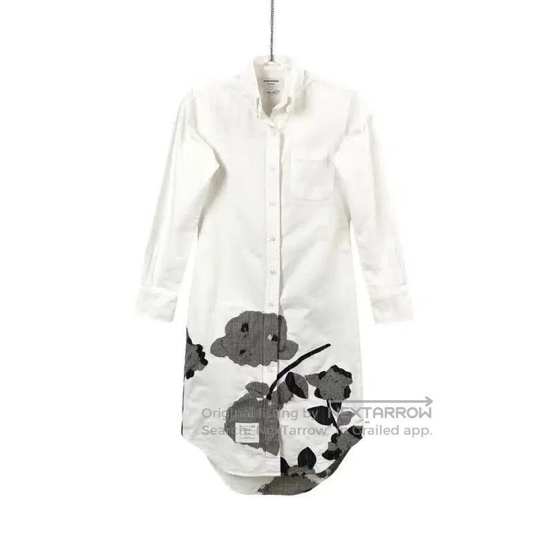 Thom Browne Floral Print Cotton Women's Shirt .