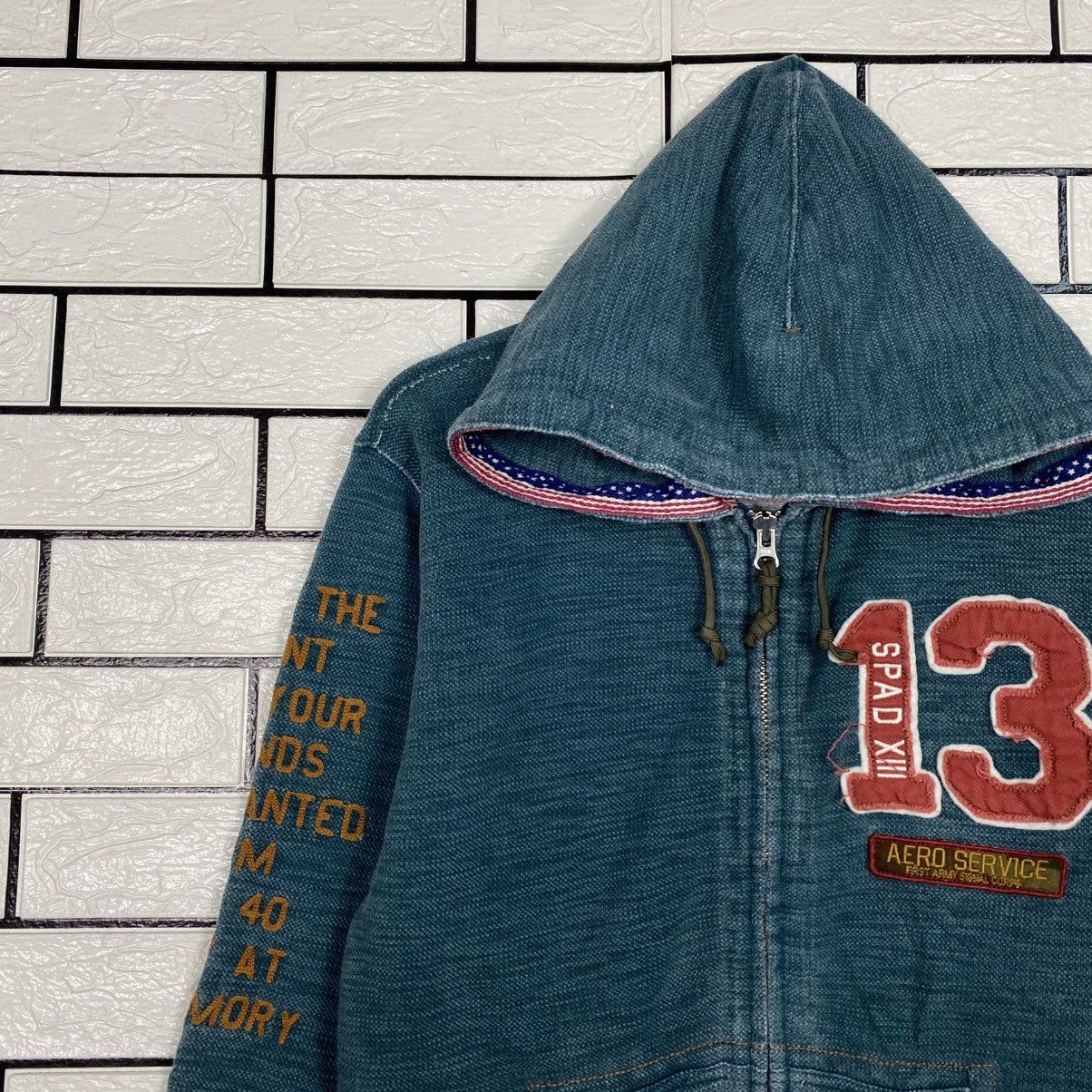 Avirex 📌Vintage Bomber Zipper Hoodie Jacket Avirex Over Print Size US L / EU 52-54 / 3 - 8 Thumbnail