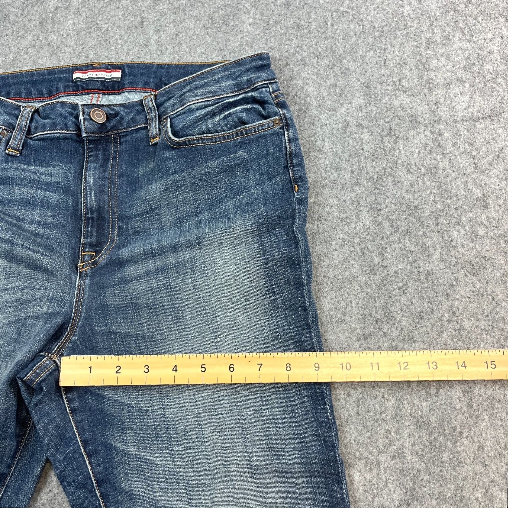 Tommy Hilfiger Tommy Hilfiger Womens Jeans High Rise Slim Skinny 30 30 UK 10 Stretch Blue Denim 5-Pocket Event: N/A Womens Size 32" / US 10 / IT 46 - 6 Thumbnail