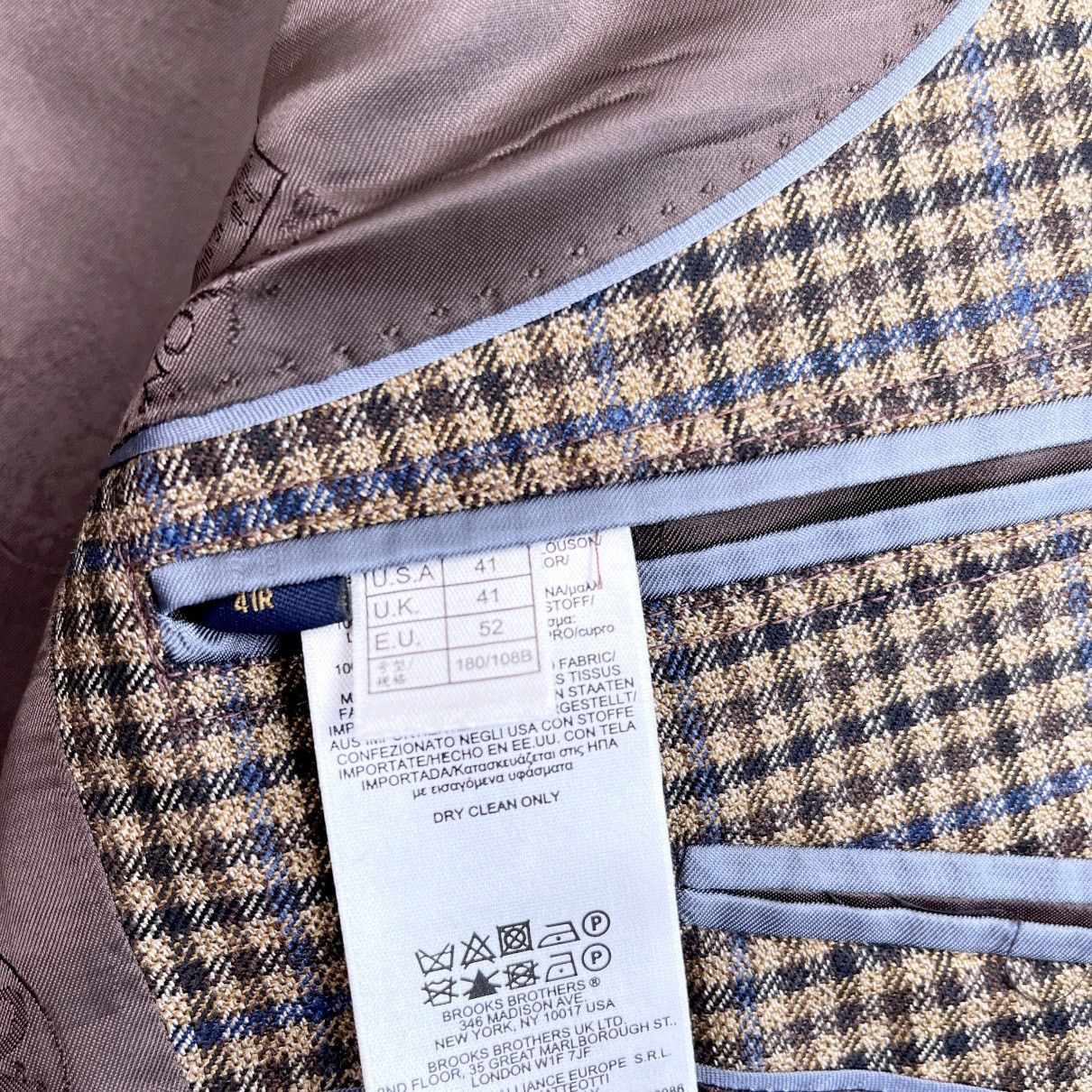 Brooks Brothers Brooks Brothers 1818 SaxXon Madison Sport Coat Mens 41R Size 40R - 10 Thumbnail