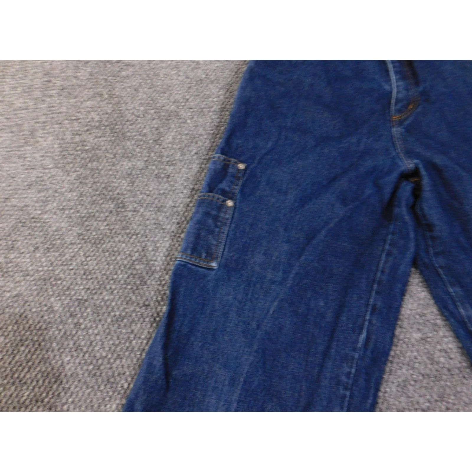 Guess GUESS Jeans Mens Carpenter Denim Workwear Blue 33x32 Pockets Relaxed Fit Size US 33 - 5 Thumbnail