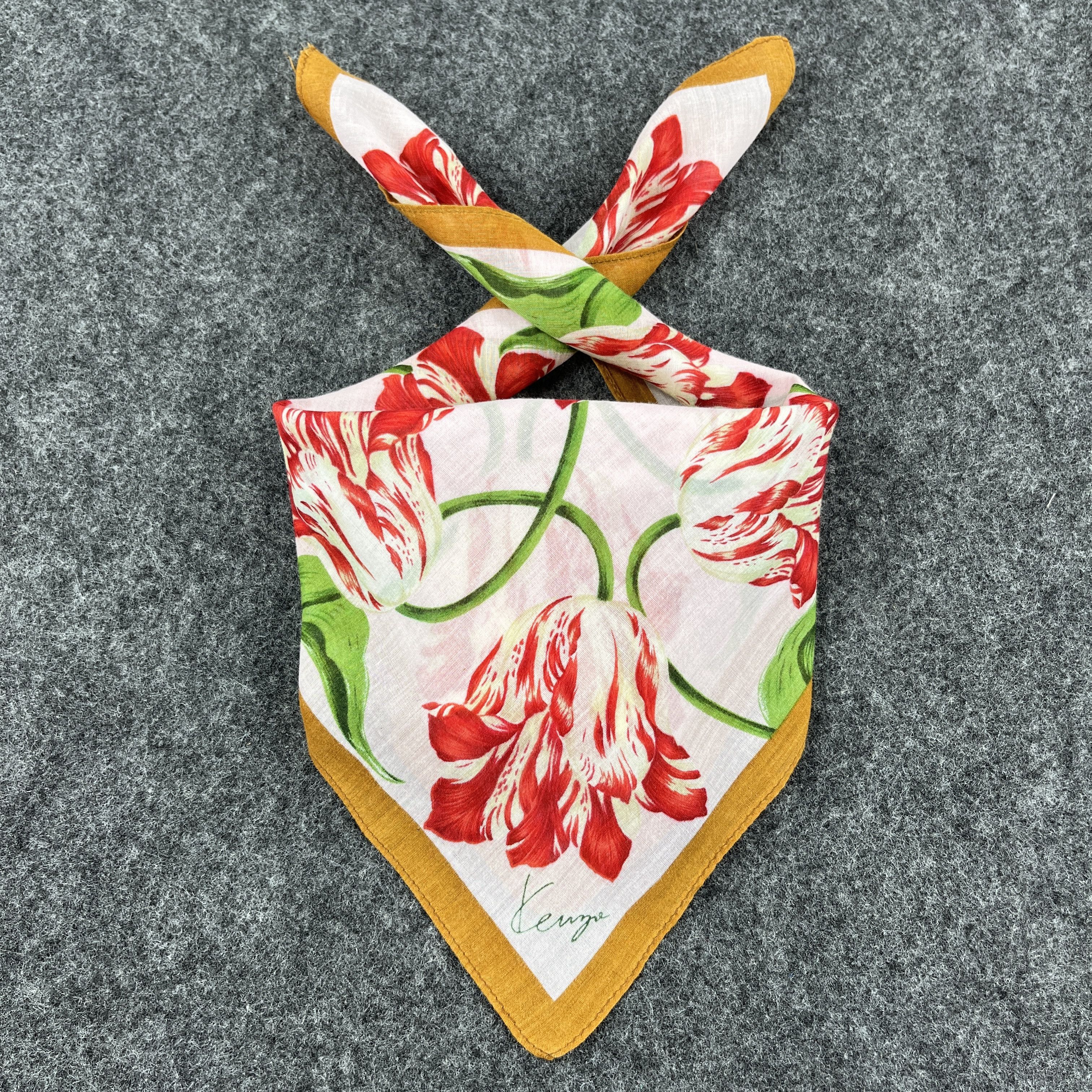 Kenzo × Vintage Kenzo Handkerchief / Bandana / Neckerchief B163 Size ONE SIZE - 1 Thumbnail