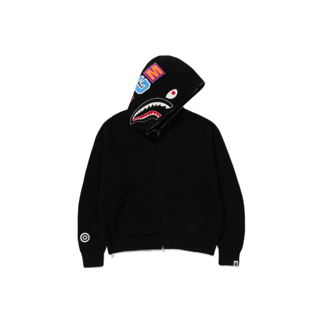 Bape A BATHING APE Shark Knit Full Zip Hoodie Size XL Size US XL / EU 56 / 4 - 1 Thumbnail