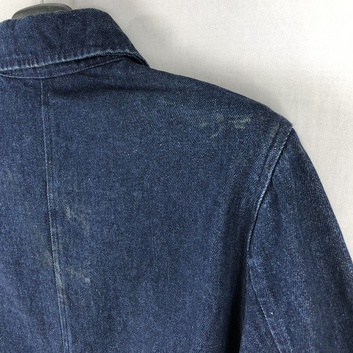 Japanese Brand Vintage 90's Denim Chore Jacket Workwear by Laseduire 405 Size US S / EU 44-46 / 1 - 5 Thumbnail