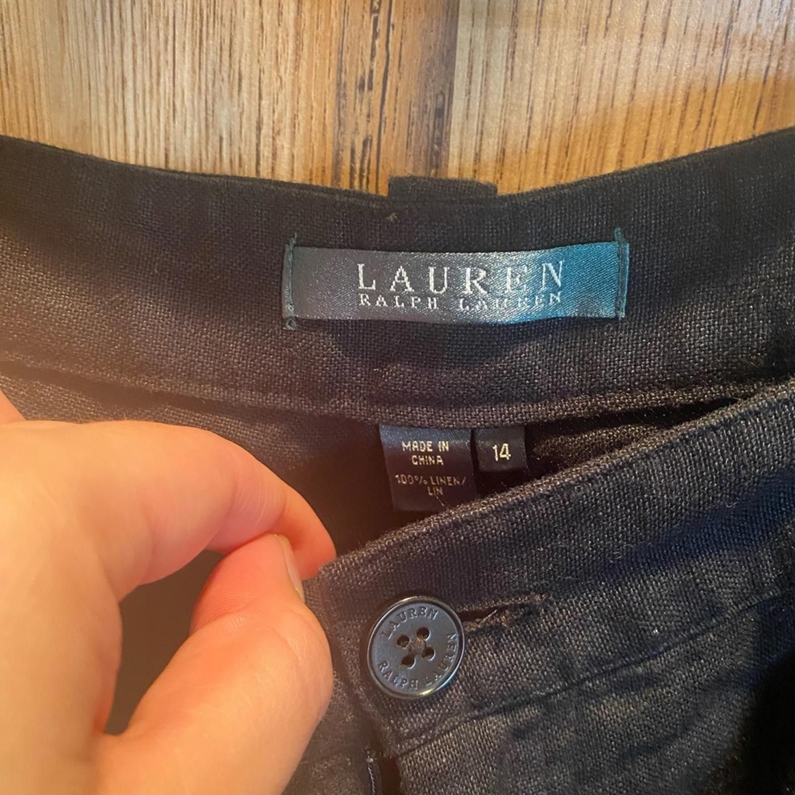 Polo Ralph Lauren Ralph Lauren black cargos - size 14 Size 36" / US 14 / IT 50 - 4 Thumbnail