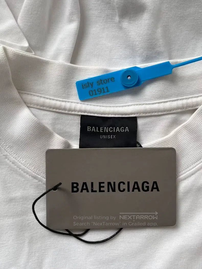 Balenciaga Balenciaga Logo Embroidered Round Neck Short Sleeve T-Shir Size US XS / EU 42 / 0 - 5 Thumbnail