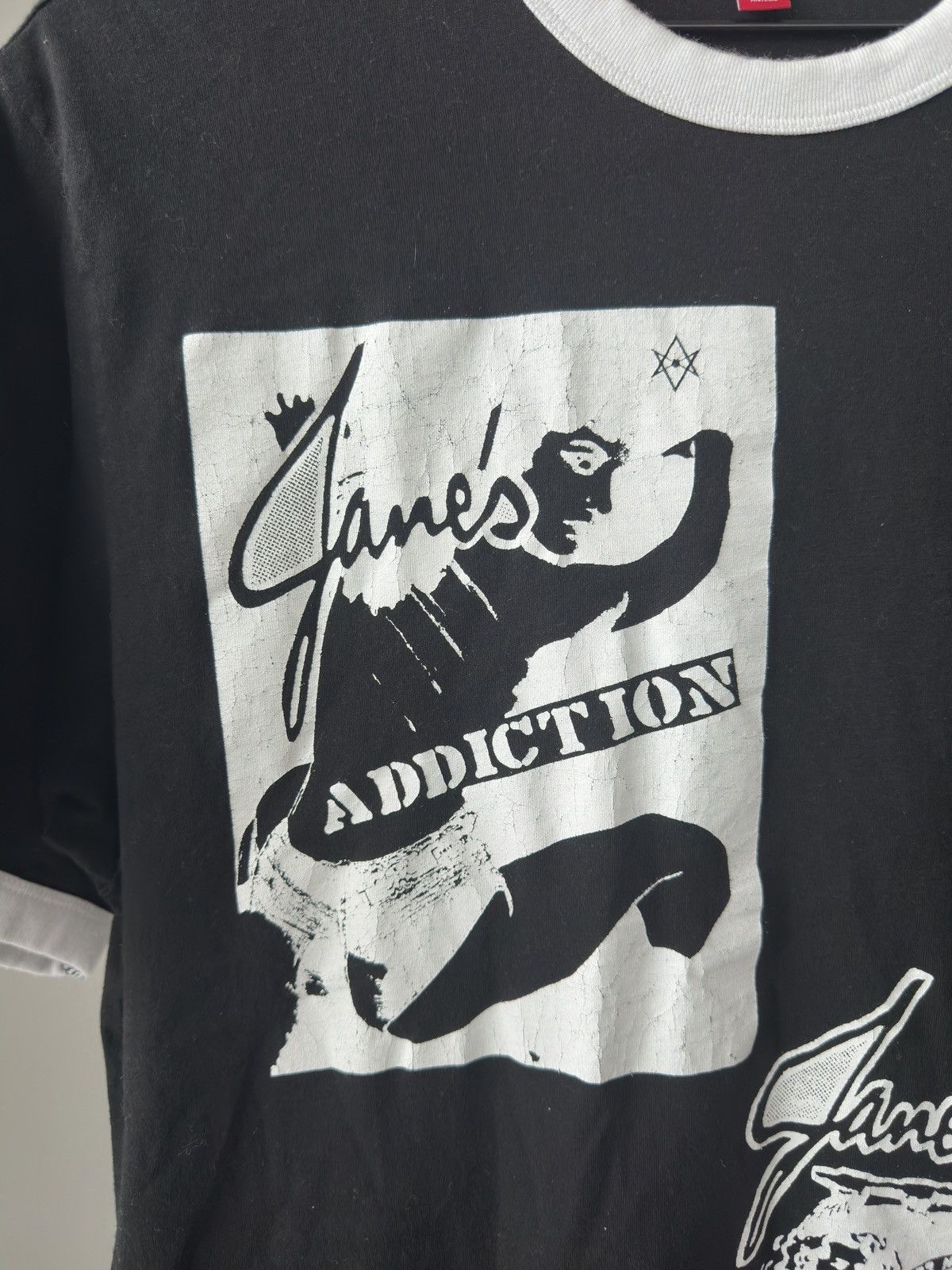 Supreme Supreme Jane’s Addiction Ringer Tee Black White Size US S / EU 44-46 / 1 - 3 Thumbnail