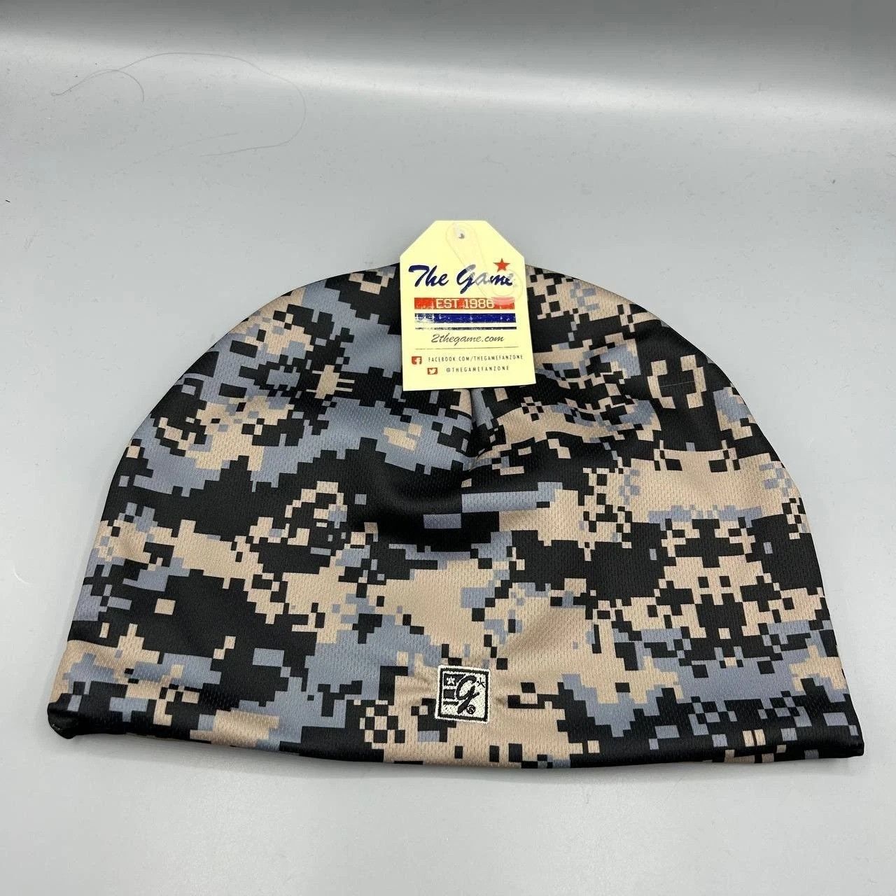 The Game Lakota West Firebirds Hat Men Black Gray Camo Beanie Size ONE SIZE - 2 Thumbnail