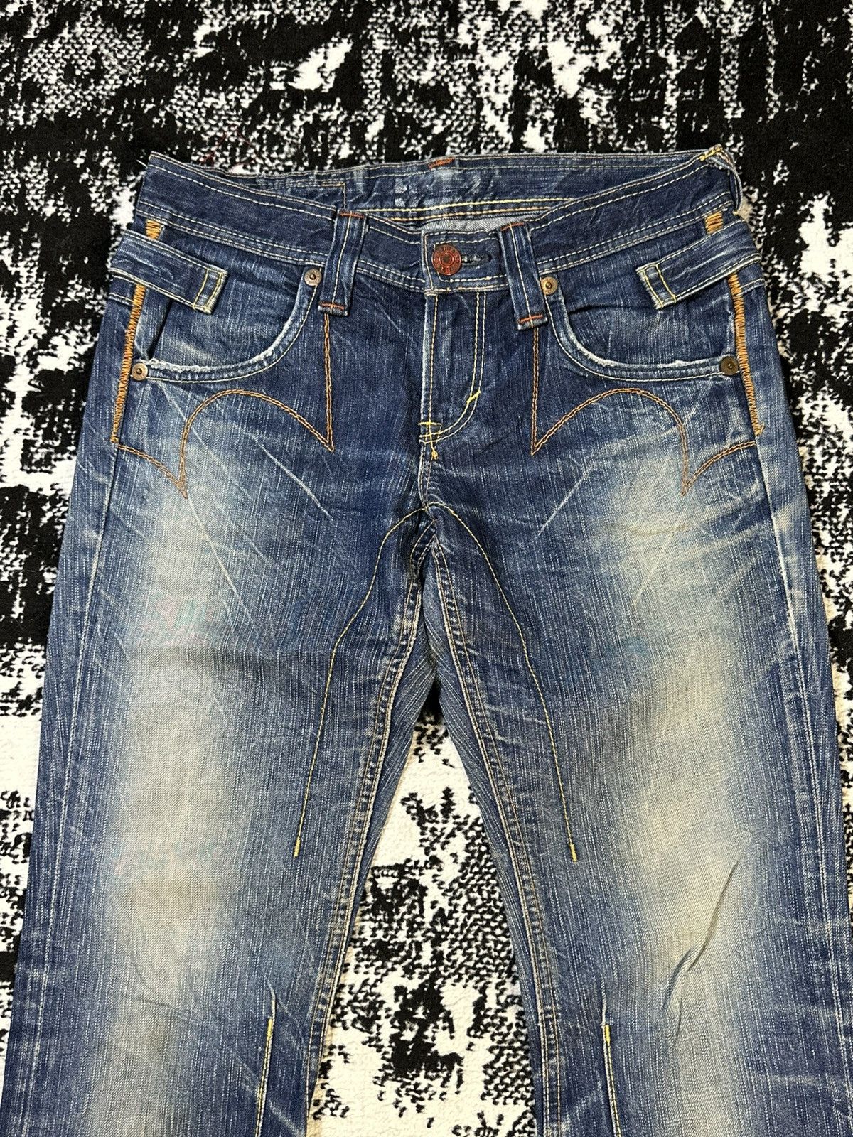 Hysteric Glamour Flare Edwin Blue Trip 503 Washed Denim Size US 28 / EU 44 - 3 Thumbnail
