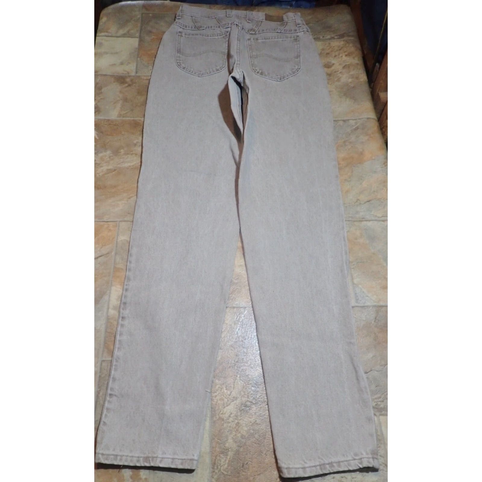 Lee Vintage Lee Women's High Waist Tapered Leg Jeans Size 12 Long Denim Made in USA Brown Size 29" - 2 Thumbnail