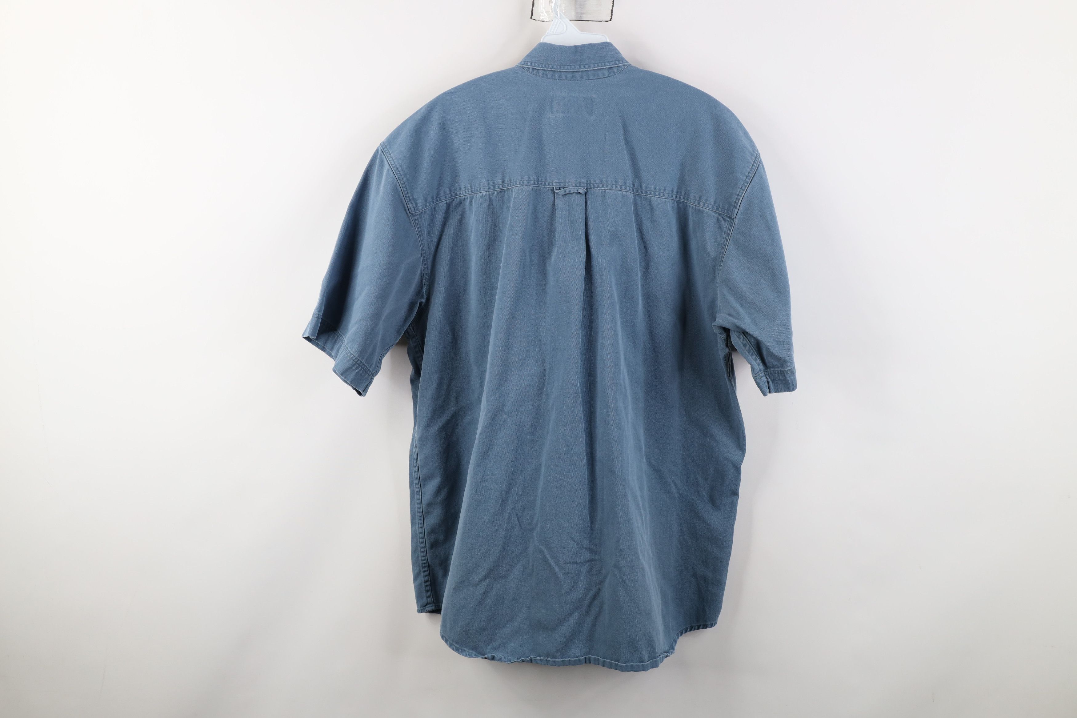 Eddie Bauer Vintage 90s Eddie Bauer Stonewash Twill Button Down Shirt Size US L / EU 52-54 / 3 - 11 Thumbnail