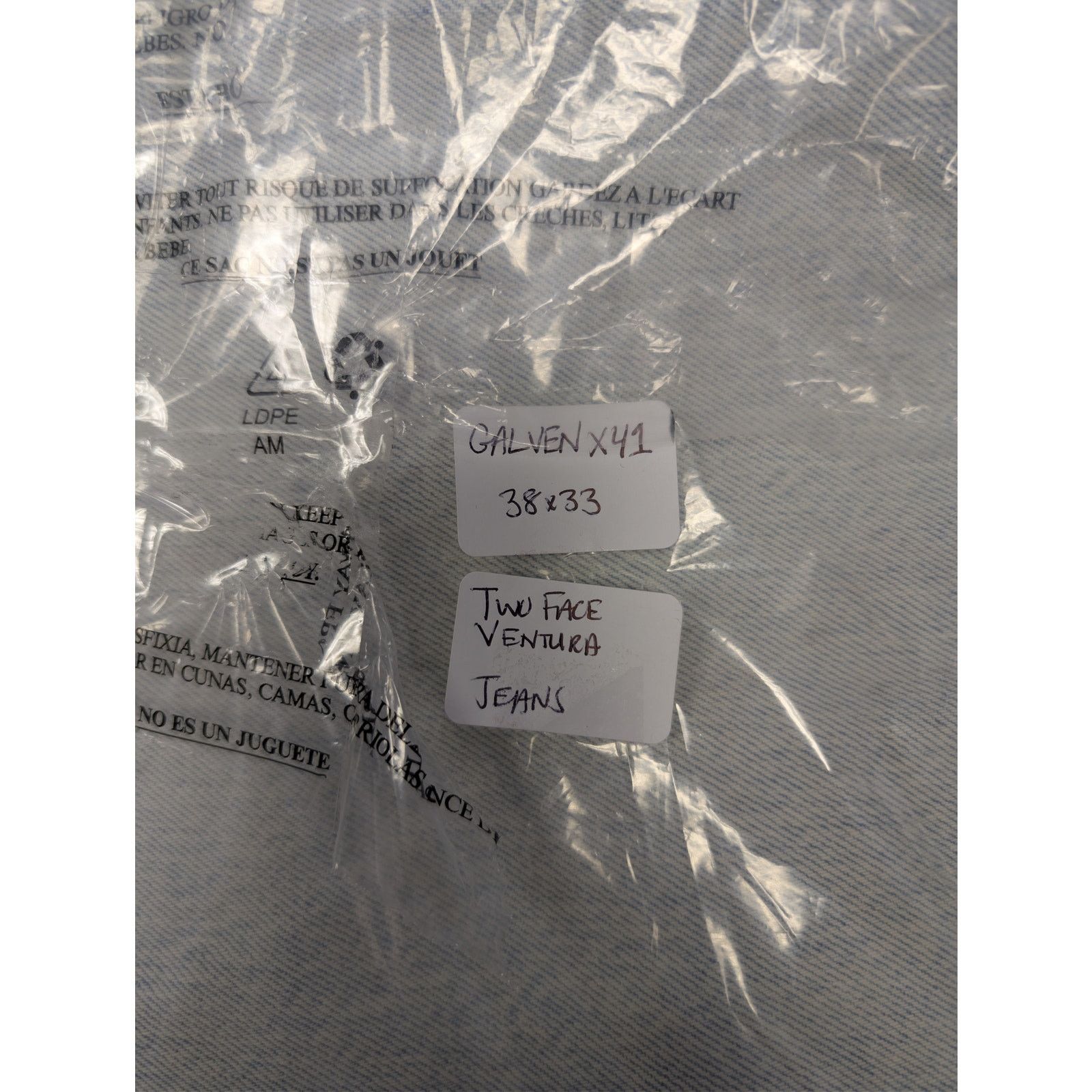 Gallery Dept. o1rshd1 Size: 38W x 33L / Two Face Ventura Denim Jeans Blue Size US 38 / EU 54 - 23 Thumbnail