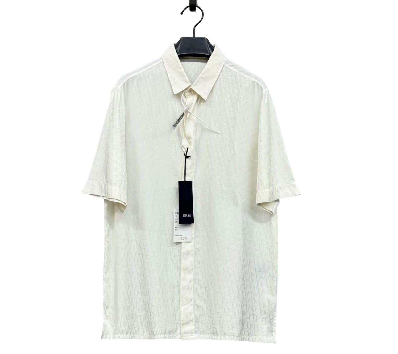 Dior Dior Oblique Silk Short Sleeve Shirt Size S Size US S / EU 44-46 / 1 - 1 Thumbnail