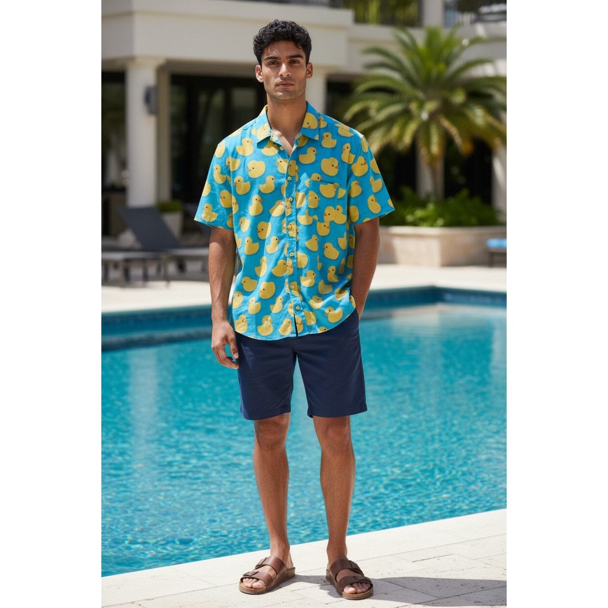 Tipsy Elves Tipsy Elves Rubber Ducky Hawaiian Shirt Size Large NEW Size US L / EU 52-54 / 3 - 2 Thumbnail