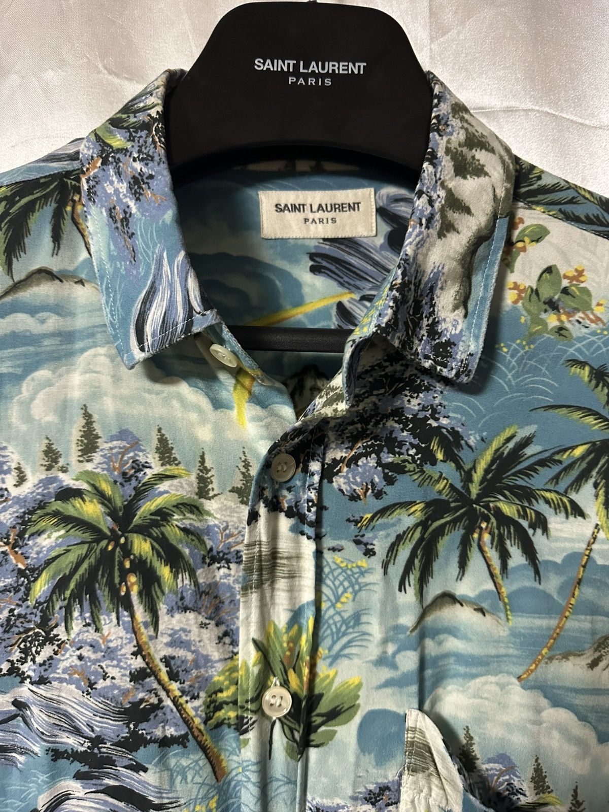 Saint Laurent Paris Saint Laurent Paris x Hedi Slimane SS16 Hawaiian Shirt Size US M / EU 48-50 / 2 - 4 Thumbnail