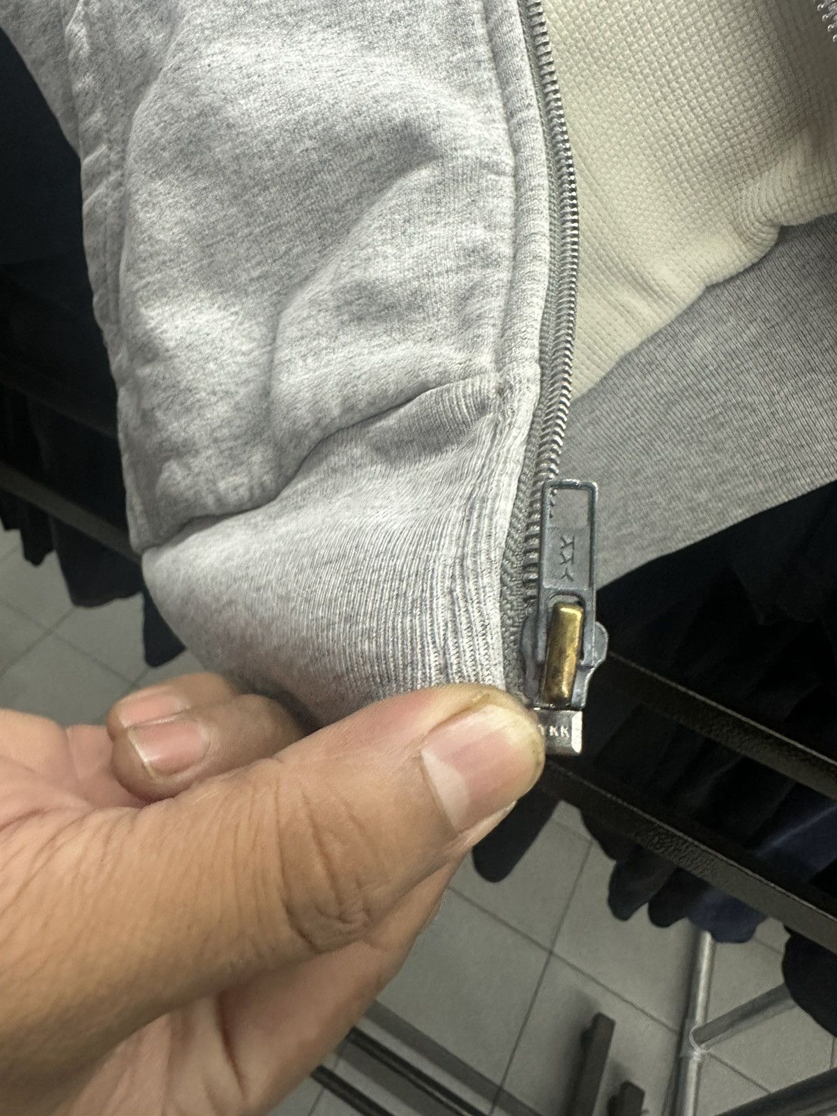 Supreme Distress Supreme Thermal Arc Logo Zipper Hoodies Size US L / EU 52-54 / 3 - 18 Thumbnail